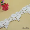 Dentelle blanche en coton brodée 5cm, ruban, guipure, dentelle africaine bordure de tissu, tricot, bricolage-même, accessoires de vêtements #3266 ► Photo 2/5