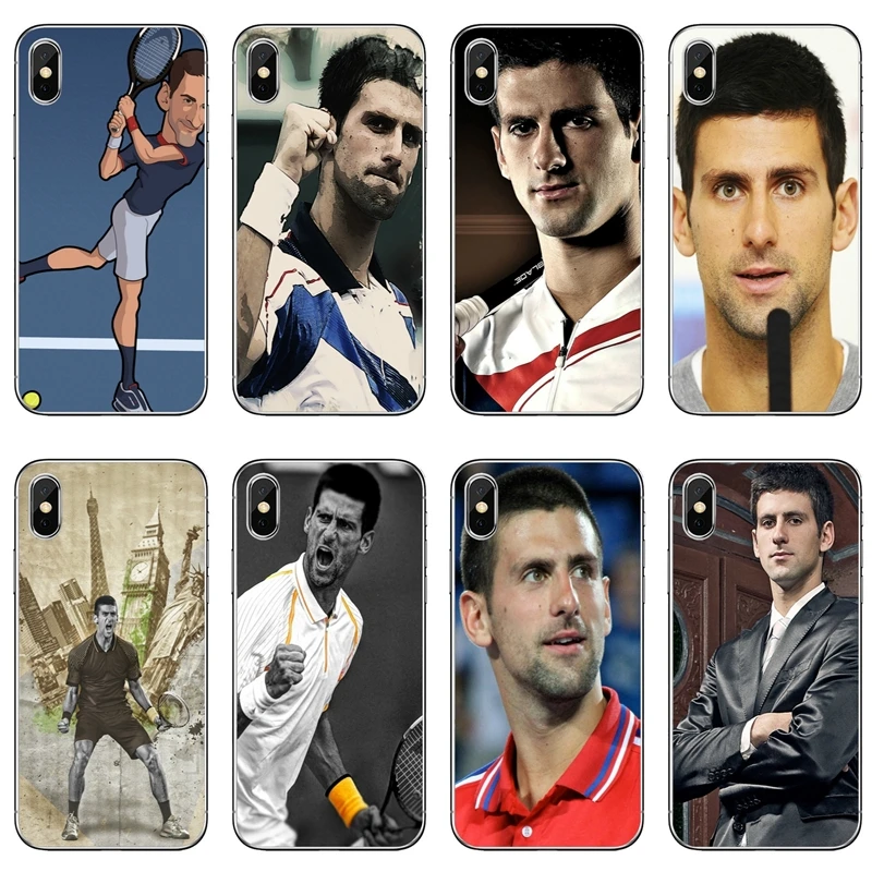 Novak – coque souple avec lecteur de Tennis, étui pour Samsung Galaxy S10 S9 S8 S7 S6 edge Plus Lite S5 S4 Note 9 8 5 4