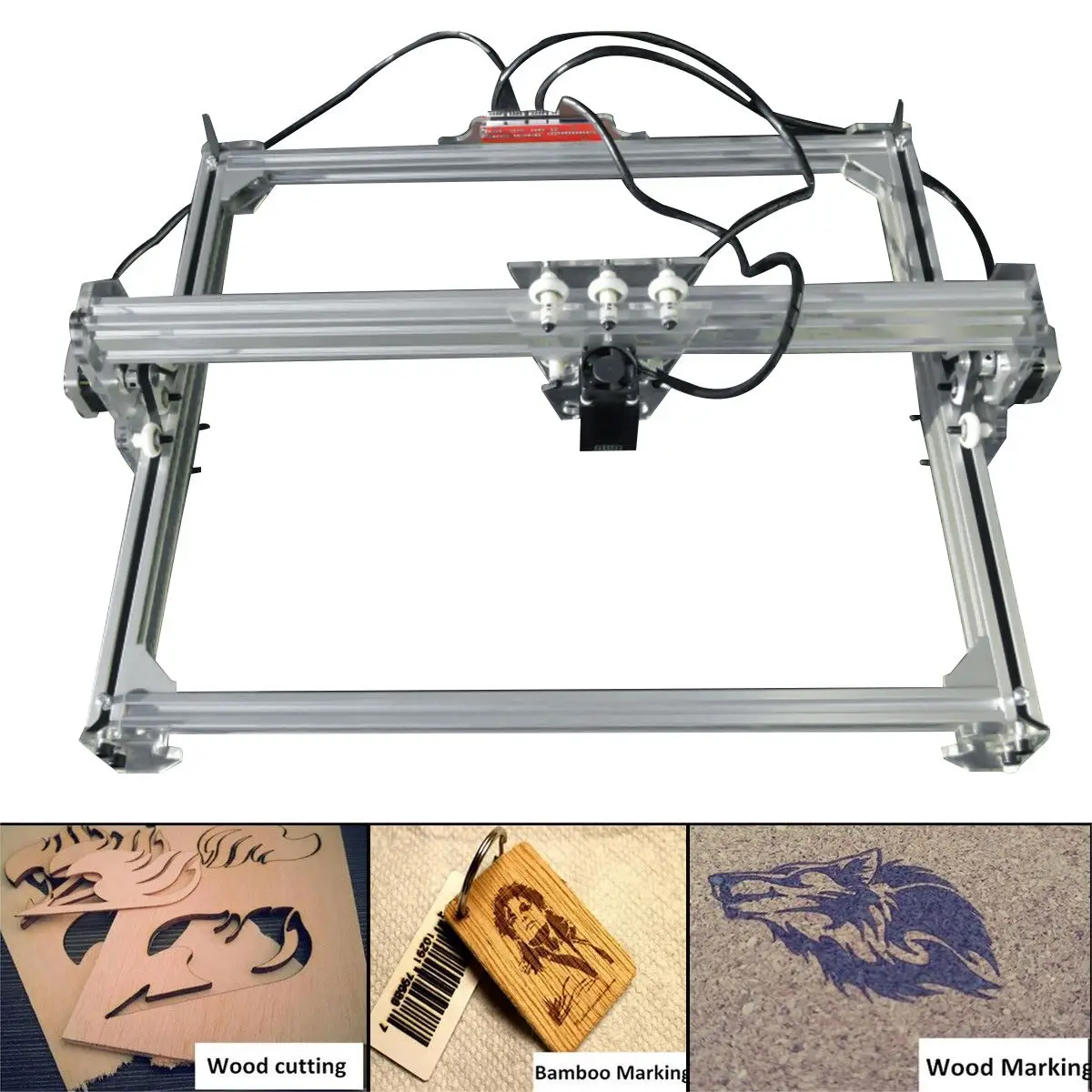 Станок для лазерной гравировки WOLIKE 65x50 см 500 МВт DC 12 В DIY гравер ЧПУ 2 оси деревянный маршрутизатор/резак/принтер маркировка логотипа