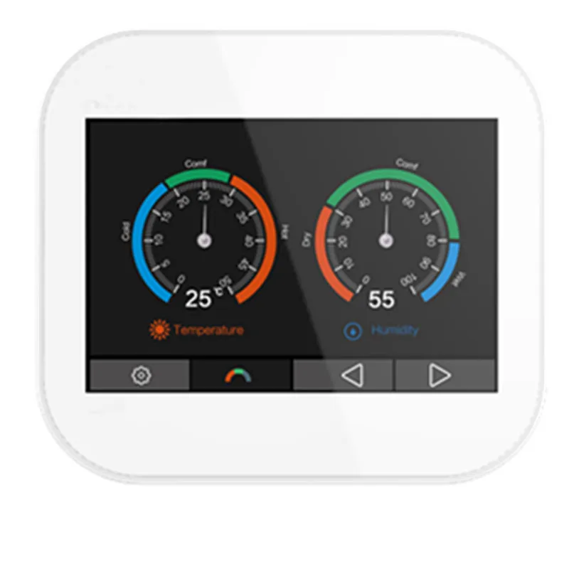 

Modbus tcp color touch screen thermostat with English/German/Polish/Czech/Italian/Spainish /French/