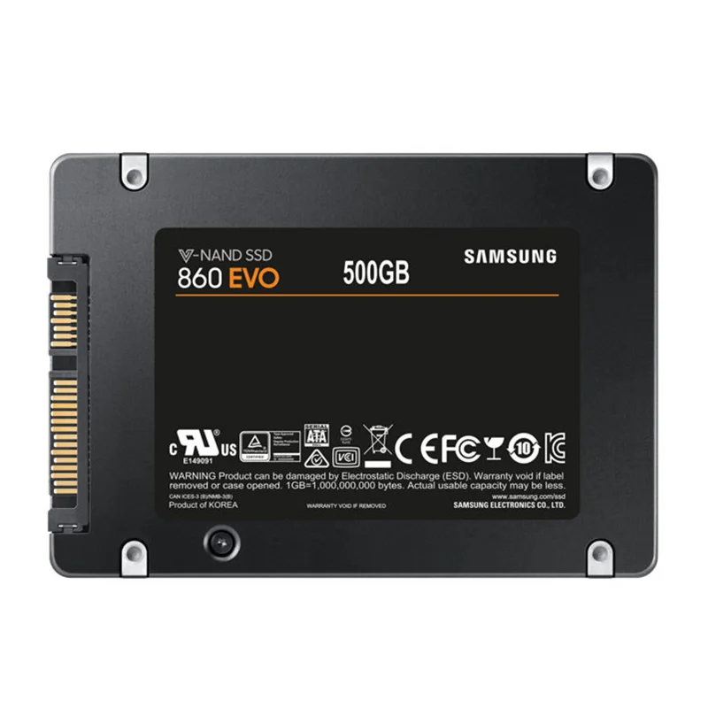 SSD SAMSUNG 860 EVO SSD 1 ТБ 500GB HD ssd жесткий диск HDD 2,5 жесткий диск ssd sata 250GB твердотельный накопитель для ноутбука компьютера ПК