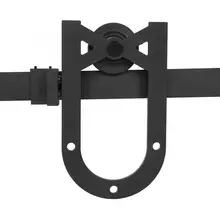 Стеклянная наклейка, украшение, американский дверной шкив сарая, фурнитура, подкова, односторонняя, 3,66 метров, двойная дверь, мини-Наклейка на окно