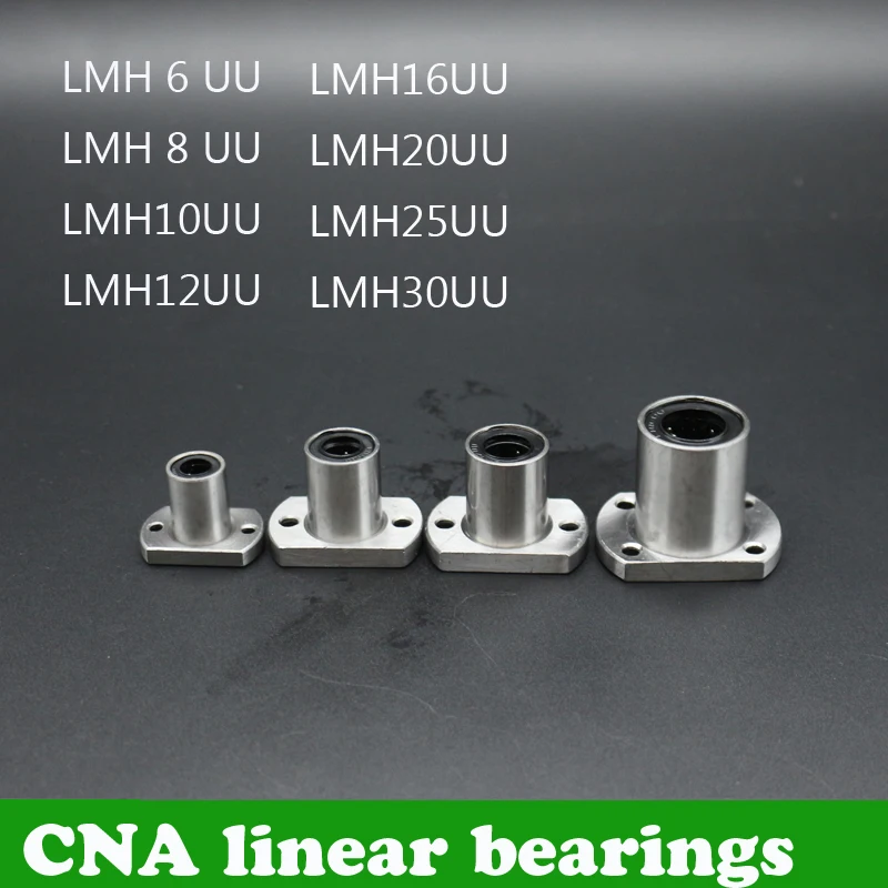 

4pcs/lot Free Shipping LMH8UU LMH6UU LMH12UU 8mm Flange Linear Bearing CNC Linear Bush For 3D Printer Parts Linear Shaft Rods