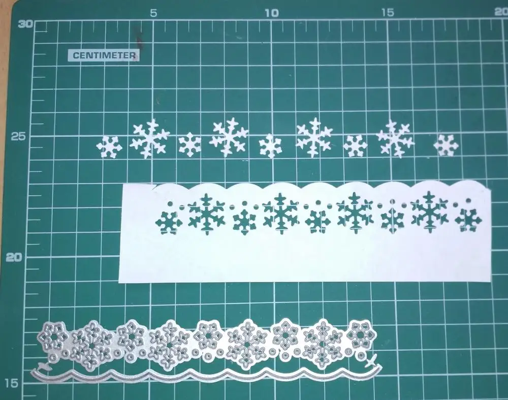 Снежинка граница Вырубные штампы металлические рождественские штампы трафареты для DIY скрапбукинга штамп для альбомов бумажные карты шаблон для тиснения