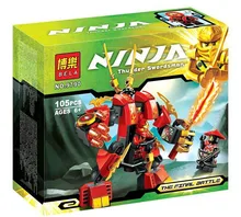 Factory sales Phantom Ninja Kais Fire Mech Building Blocks Christmas Toys Gift Ninja Minifigure Compatible with Legoe