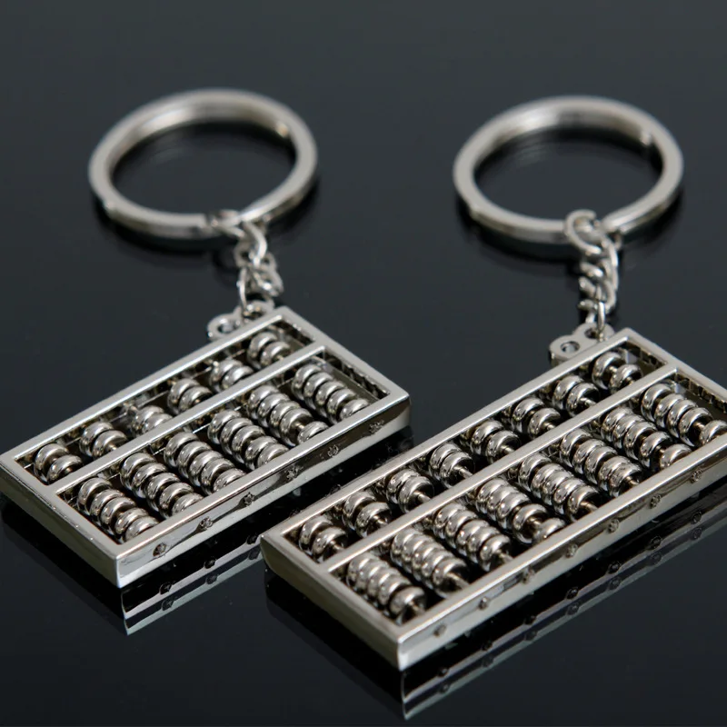4 стиля металлический брелок Abacus кулон модель мини золото счеты серебро школьный