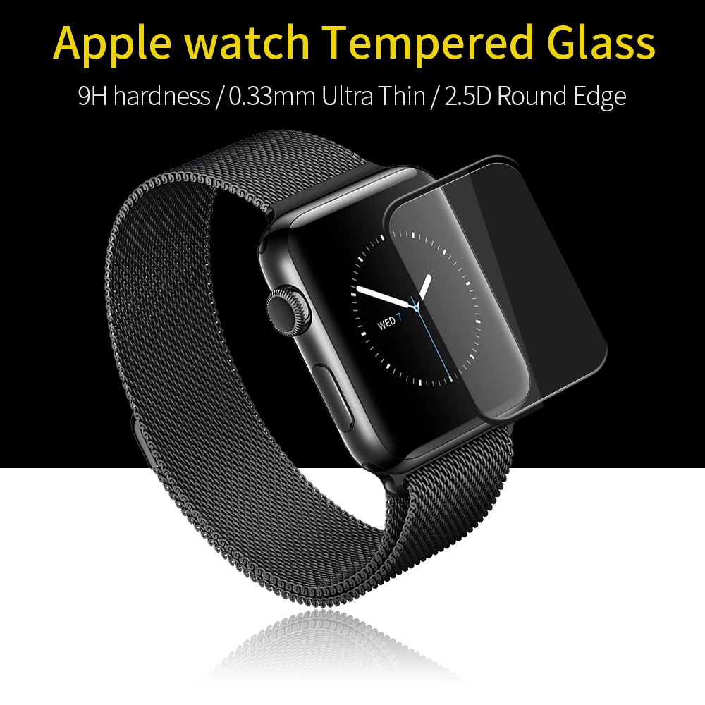 Buy Smart Watch Accessories Full Cover Tempered Glass