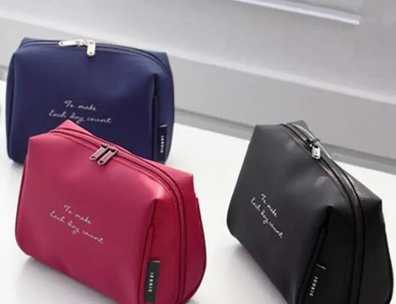 

Storage Bags New brief nylon cosmetic package high capacity portable Drawstring travel stereo bag make-up package Dustproof Cove