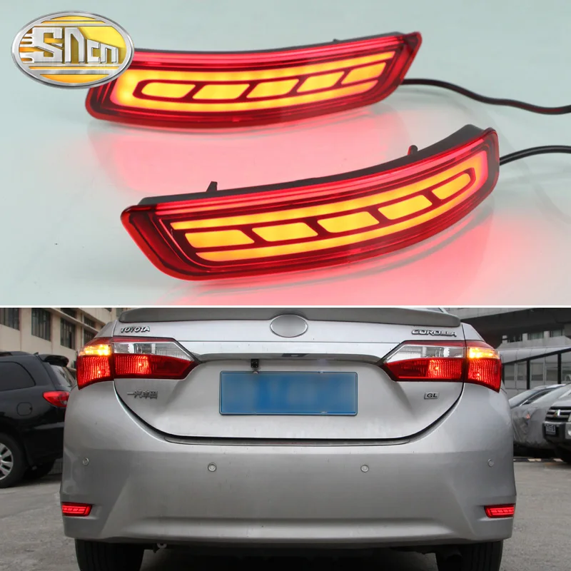 

SNCN Multi-function LED Reflector Lamp Rear Fog Lamp Bumper Light Brake Light Dynamic Turn Signal For Toyota Corolla 2014 - 2018