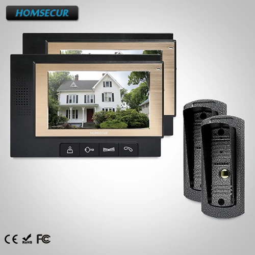 

HOMSECUR 7" Hands-free Video Door Phone Intercom System+Metal Case : TC041 + TM702-B