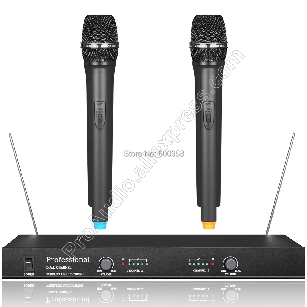 

MiCWL Audio 2 Channel VHF Handheld & Lapel Headset Wireless Microphone System (Brand New)