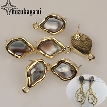 23*14 мм, 6 шт./лот, новинка, цинковый сплав, золотой овал, серьги, основа, серьги, разъем для DIY, модные серьги, аксессуары