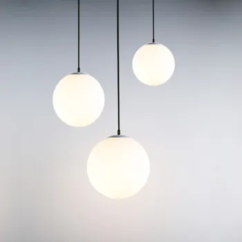 Modern Minimalist Glass Ball Chandelier Nordic Creative Personality Bedroom Hallway Lamp Single-headed Three-headed Lamps 2017 solid wood chandelier modern chinese japanese nordic creative minimalist living room dining three single head wooden lamp