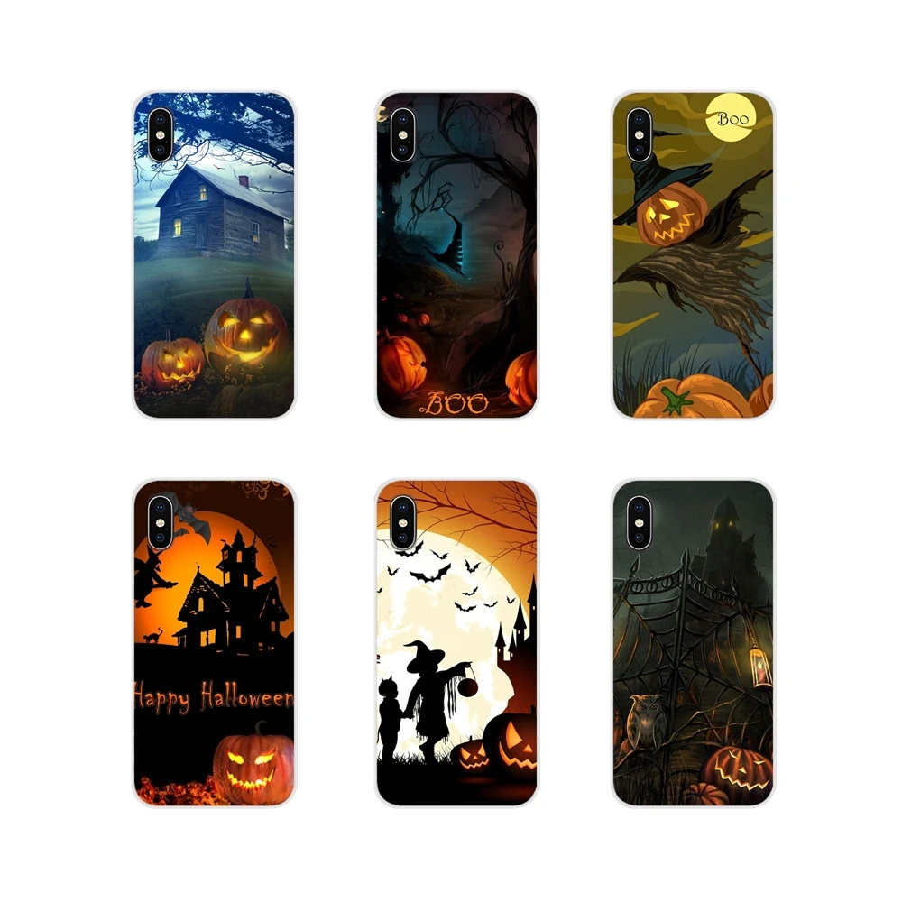 Phone Shell Covers For Xiaomi Redmi Note 6A MI8 Pro S2 A2 Lite Se MIx 1 Max 2 3 Oneplus 6T Pumpkin Halloween Bat Witch Boo | Мобильные