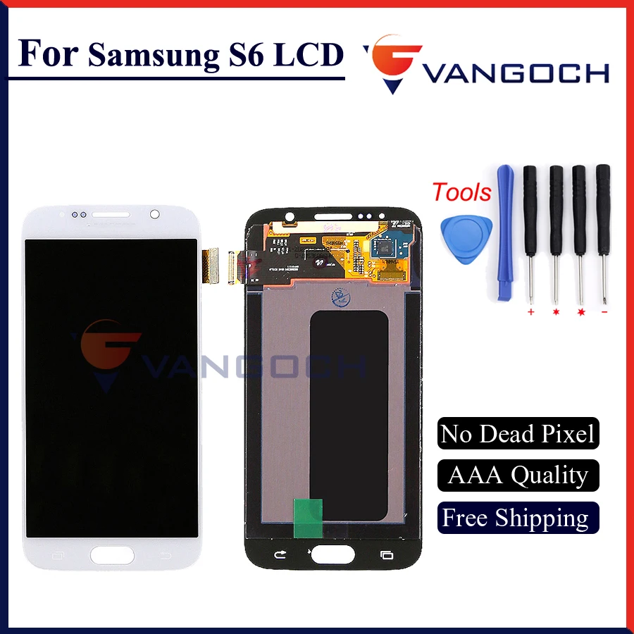 For Samsung Galaxy S6 G920 G920f G920i G920A G920K LCD Display Touch Screen Assembly Replacement Free Shipping with Tools
