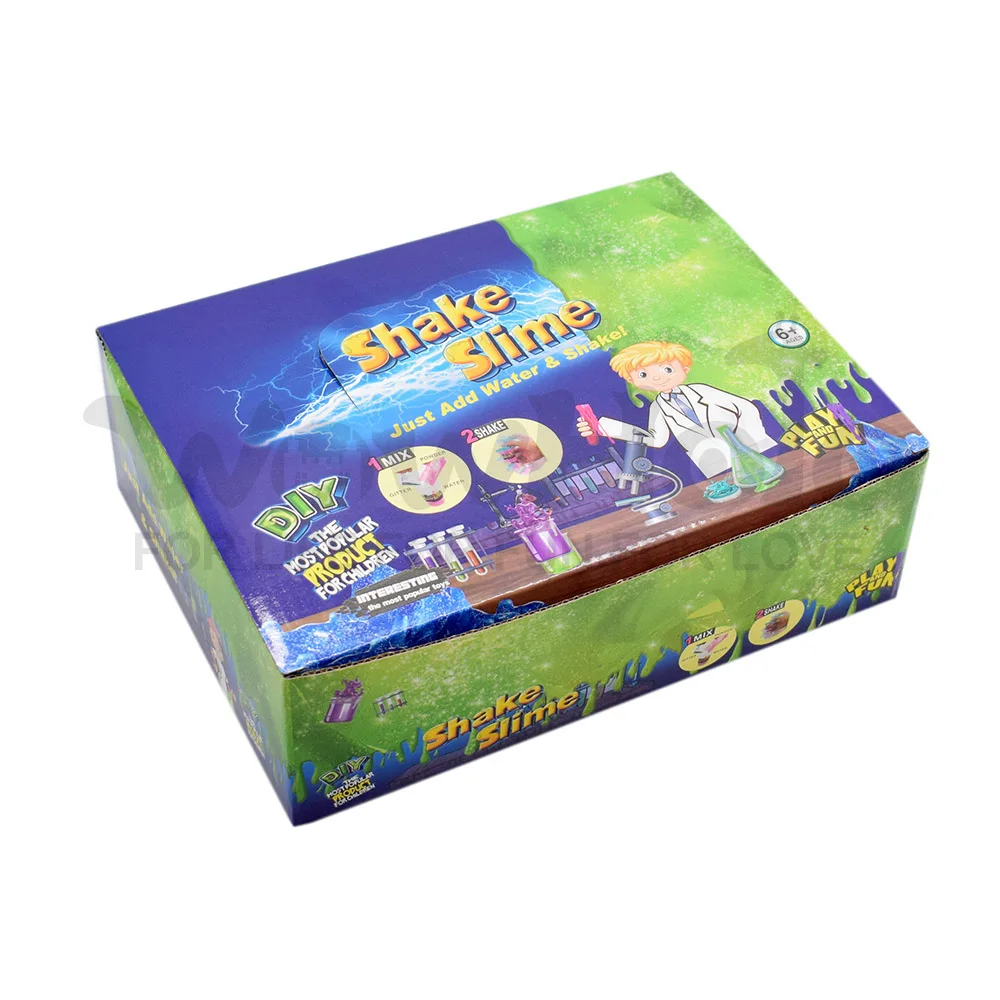 Free shipping Shake slime shaker slime 1 random color with confetti slime set slime toys (5)