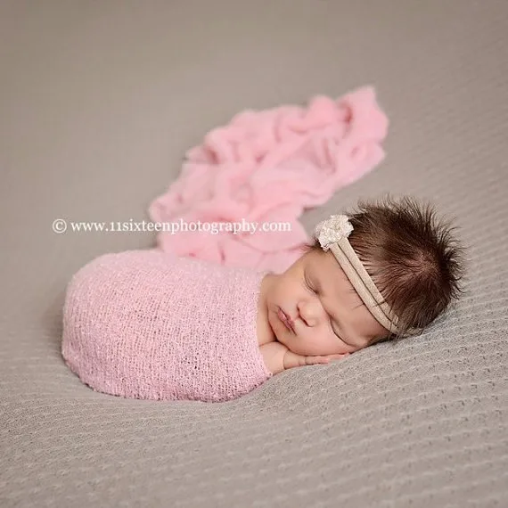 Реквизит для фотосессии новорожденных детей от 1 до 6 месяцев; хлопковая эластичная оберточная ткань для малышей;