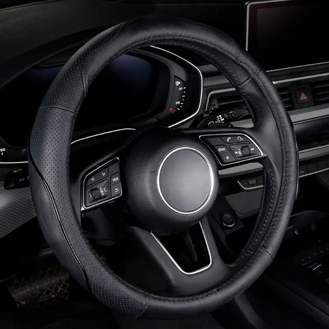 fashion Genuine leather car steering wheel cover protector for infiniti