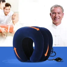 Подушка шеи 3 слоя Мягкая надувная подушка воздуха для вытяжения Шеи Головная боль облегчение боли в шее забота о здоровье для пожилых