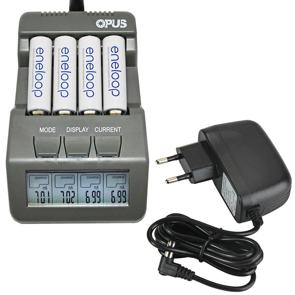 Оригинальное Opus BT C700 зарядное устройство 12В 1А NiCd NiMh LCD цифровое интеллектуальное