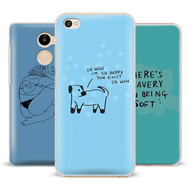 

Blue colors doodles aesthetics quotes Phone Case Shell For Xiaomi Redmi Note 4 4X 5A 6 6A PRO Mi 8 5 5S PLUS Max A1 Note 2 3