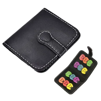 

PU Guitar Pick Holder Bag Wallet Acoustic Electric Plectrum Package Holder Mix Black Shape Square Guitar Part& Accessories