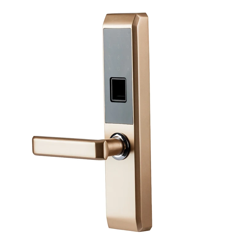 LACHCO 2019 Biometric Fingerprint Electronic Smart Door Lock Code CardTouch Screen Digital Password Lock Key for home Ak18A3F