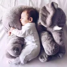 60 см Большой размер 5 цветов ребенок младенец спящий друг гигантский слон мягкая подушка в виде животного игрушки