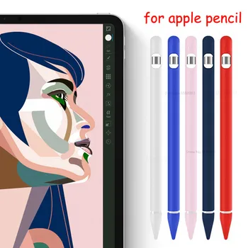 

Cute Colorful Soft Silicone Compatible For Apple Pencil Case For iPad Tablet Touch Pen Stylus Protective Sleeve Cover