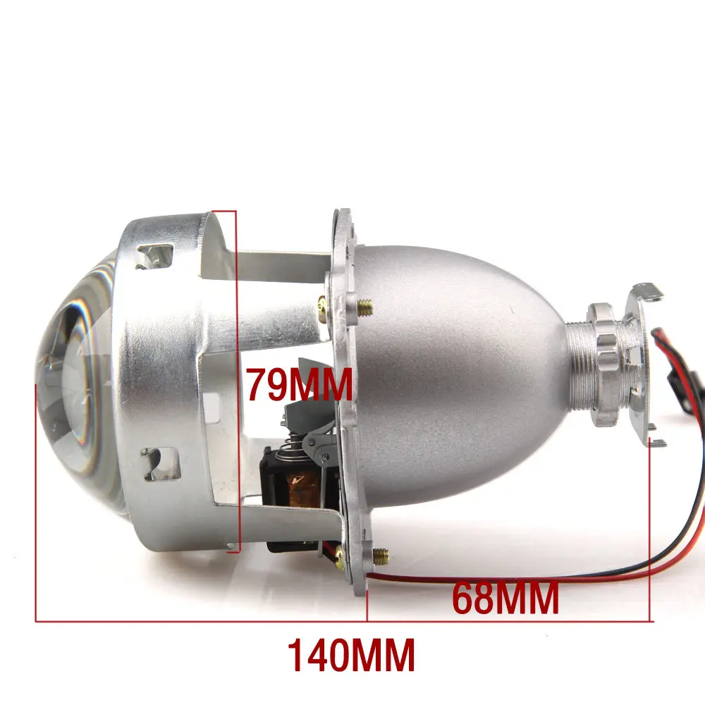 2 шт. Мини hid объектив 3 дюймов полностью металлический HID h1 Биксенон проектор фары объектив фары автомобиля линзы комплект для модернизации