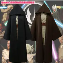 New 2016 Star Wars Jedi Costume Adult Black Jedi Robe Hoodie Cloak Men Halloween Cosplay Star Wars Darth Vader Costume star wars jedi cloak cosplay costumes adult men hooded robe cloak cape costume halloween christmas dresswith