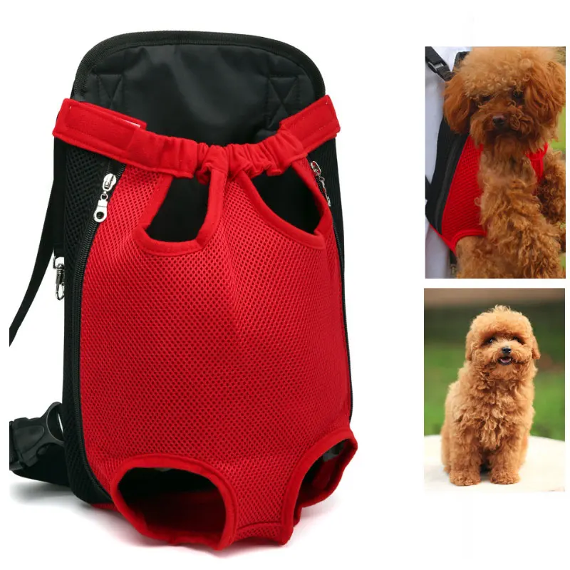 

Pet Dog Carrier Backpack Bag Hiking Travel Portable Breathable Mesh Summer Cool Back Pack for Small Medium Chihuahua Dogs