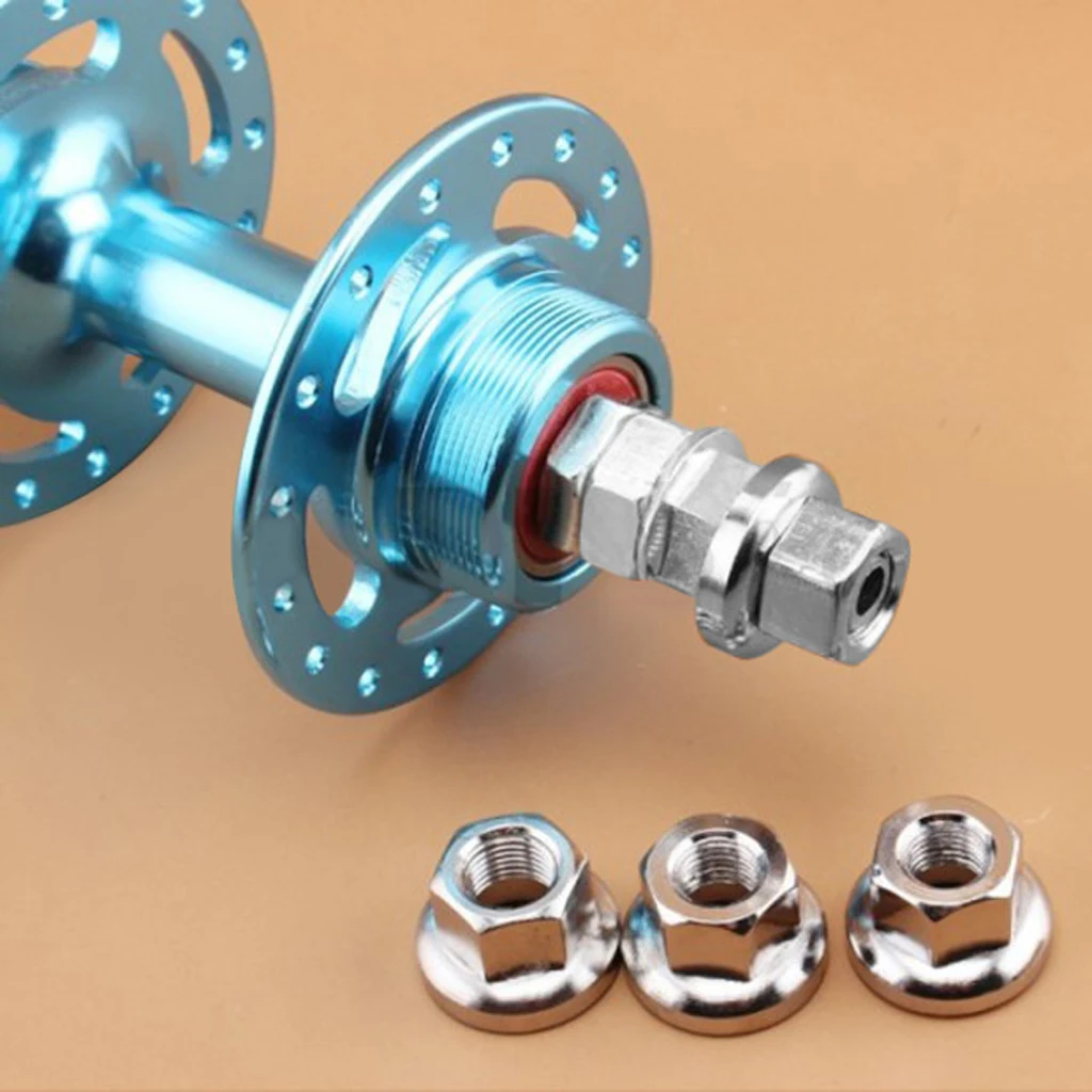 

2 Pieces M10 Chrome Plated Steel Bicycle Wheel Nuts Bike Wheel Axle Track Bolt Screw Fastener Washers