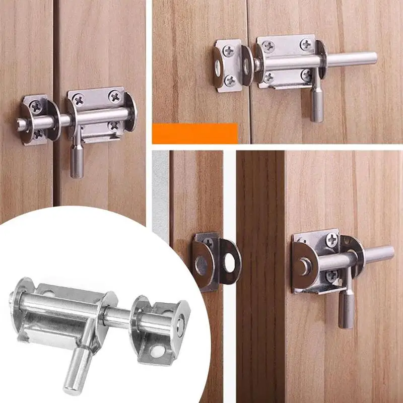 

1Pc Premium Safety Stainless Steel Slide Bolt Gate Latch Heavy Duty Barrel Bolt Gate Latch Door Lock Window Latch Door Bolts