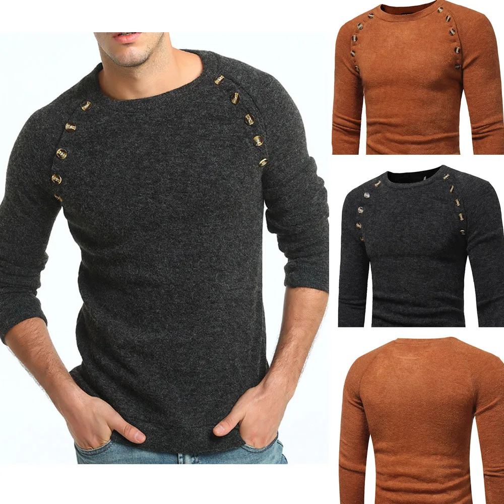 Buy Men's Autumn Winter Sweater Pullover Slim Jumper