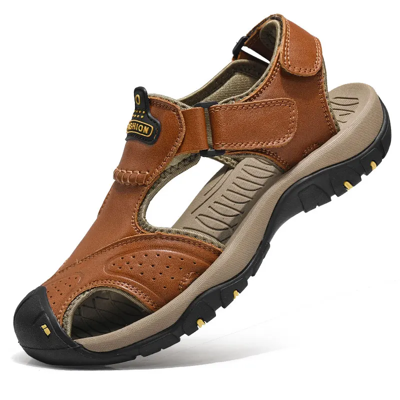 Мужские Мягкие Летние сандалии дышащие легкие пляжные шлепанцы Zapatos большие