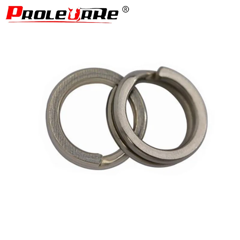 

100pcs/lot Stainless Steel Split Ring Diameter from 4mm to 7mm Heavy Duty Fishing Double Ring Connector Fishing Accessories