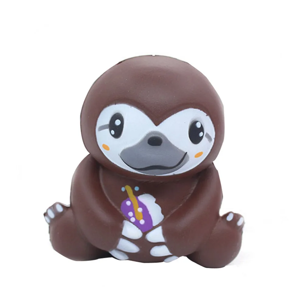 

Squishy Toy Kawaii Sloth soft flexible very interesting Stretchy Anti-stress Fun Slow Rising Squeeze Relieve Squishies D301204