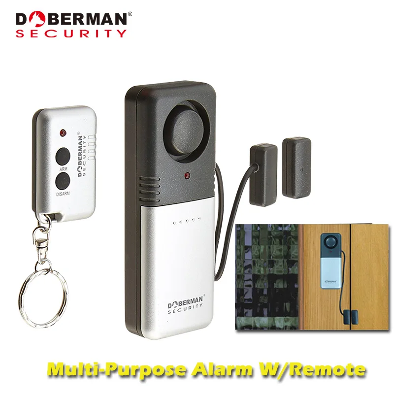 

Doberman Security Home Security System Alarm Wireless Remote Controller Simple Alarm for Home Magnetic Door Sensor Detector