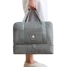 Стиль, Женская дорожная сумка, необходимое отделение для сухого и мокрого хранения, пляжная сумка, сумка для обуви, водонепроницаемая, большая вместительность, Органайзер