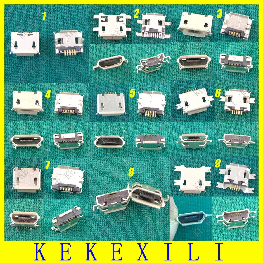 10 models 300 pcs mini micro usb jack socket 5p 5 pins mini usb