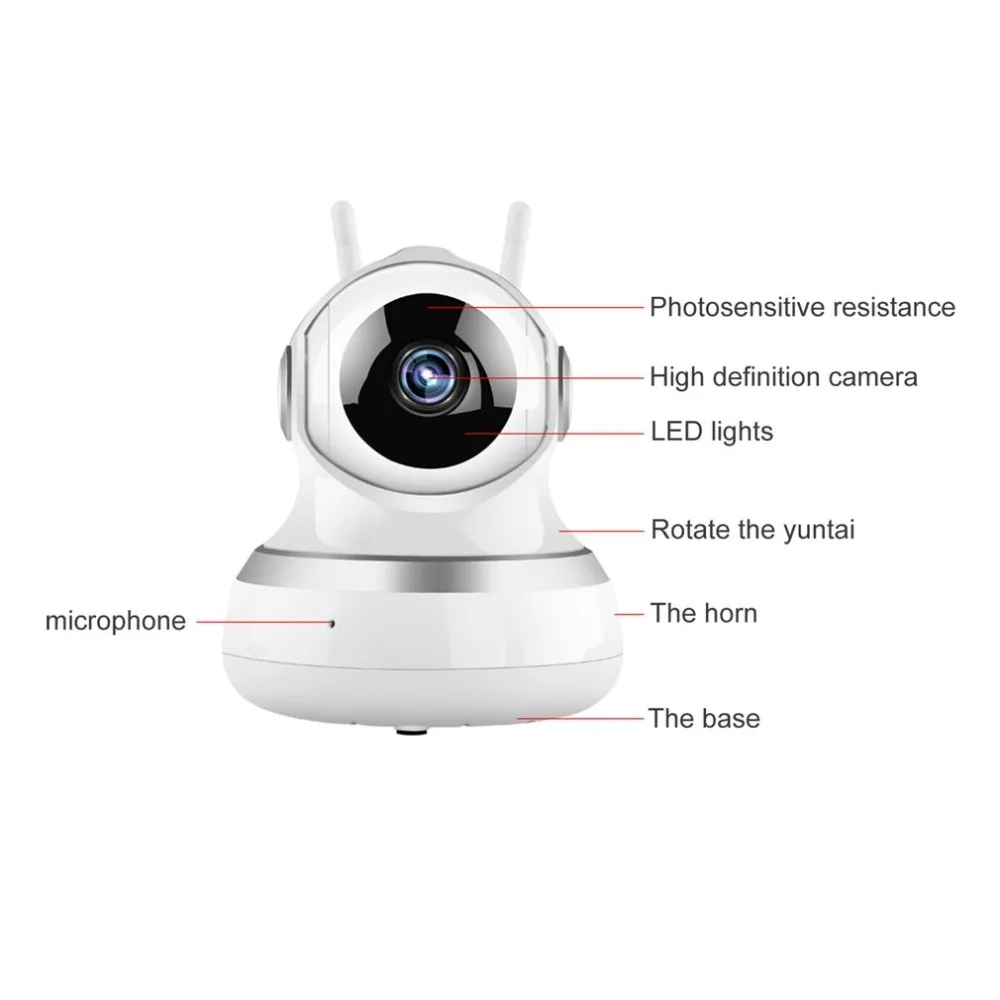 Датчик человеческого тела 720P Беспроводной интеллектуальный монитор Домашняя безопасность HD ip-камера со светодиодный беспроводной Смарт WiFi Аудио CCTV