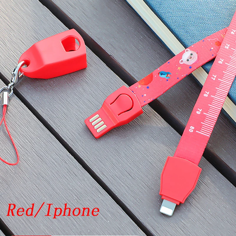 

Fast Micro USB Data Cable Charger Neck Lanyard Strap Charger Hang Rope for Samsung