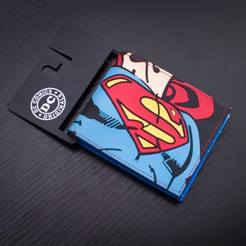 

Comics DC Purse Animation Men Wallets Hero of Alliance Ironman Captain America Spiderman Simpson Batman Superman Fashion Wallet