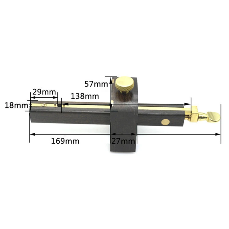 SHGO-Европейский Ebony Scriber Деревообработка линия инструмент Multi-function Винт Тип Деревообработка Threader