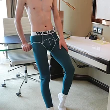 Новые мужские мягкие длинные мужские кальсоны термобелье гей хлопок теплая одежда для сна Нижнее белье под брюки Высокое качество Мужские удобные пижамы WJ