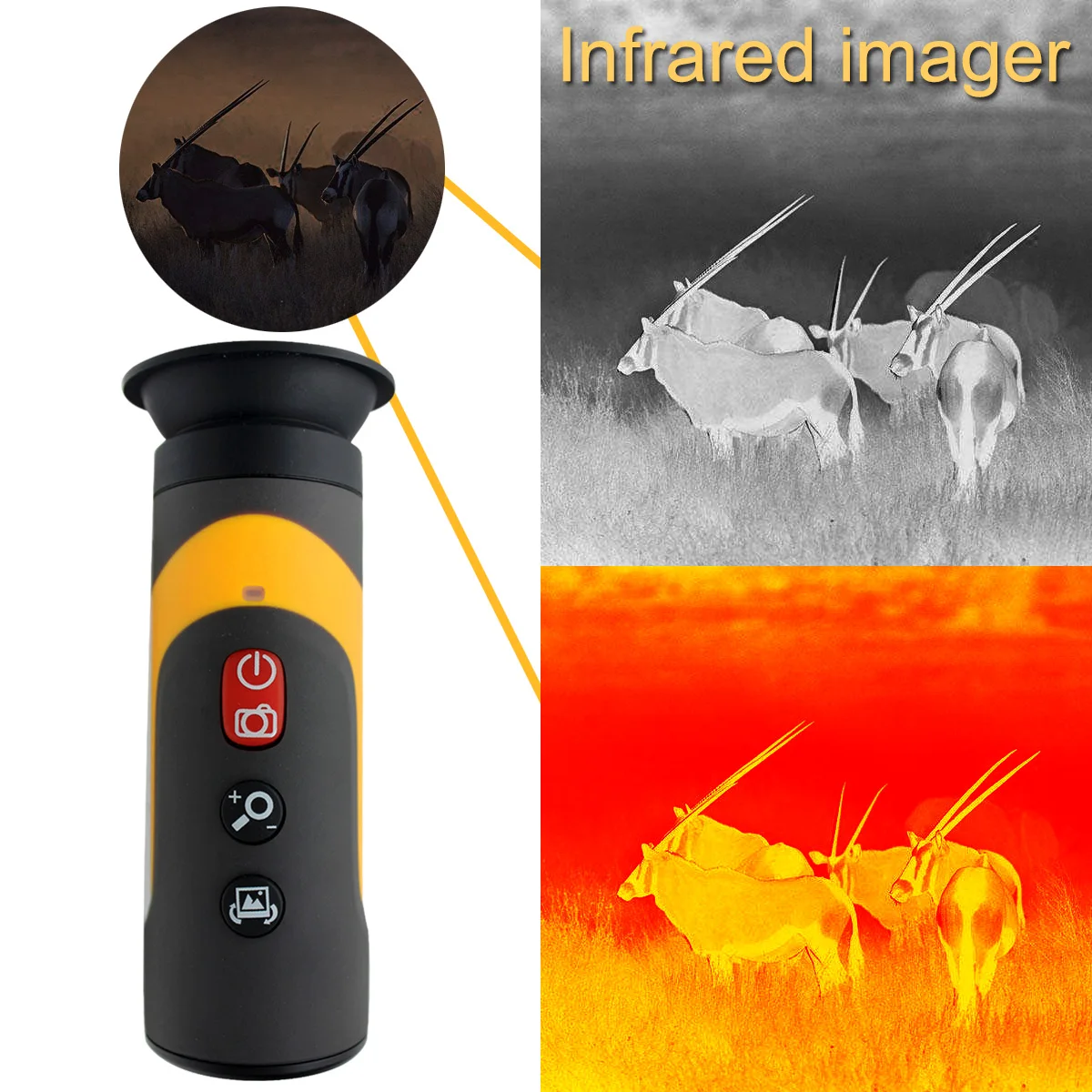 

Hti High Quality HT-320D Digital 2X Zoom Infrared Imager 320X240 NETD Resolution for Hunting