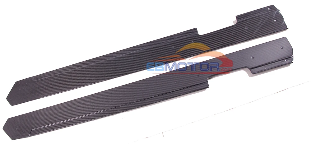 ebmotor-com Real Carbon Fiber side skirts spoiler splitter 4pcsSet For Benz W212 E63 AMG 11-14  13_8501
