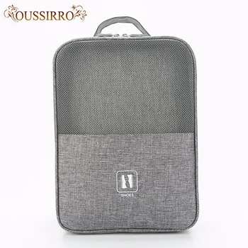

New Double layer travel shoes storage bag portable fashion Simple style Polyester waterproof shoe bag travel finishing organizer