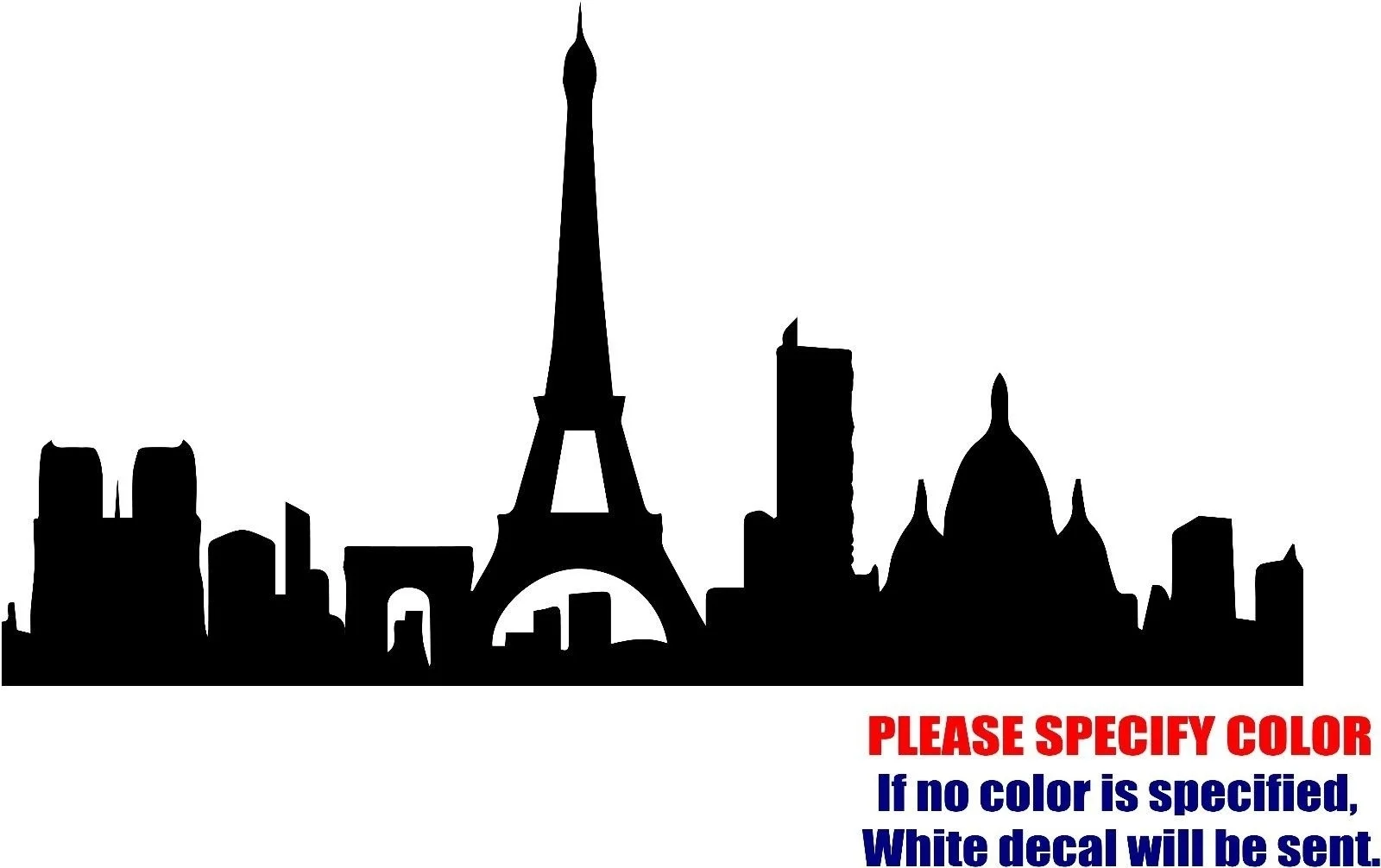 

PARIS SKYLINE CITY Decal Sticker Vinyl JDM Funny Window sticker 13cm
